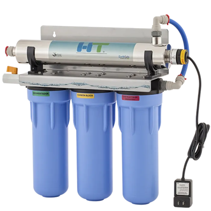 Purificadores de agua - SISTEMA DE FILTRACIÓN Y DESINFECCIÓN HT-4 AZUL